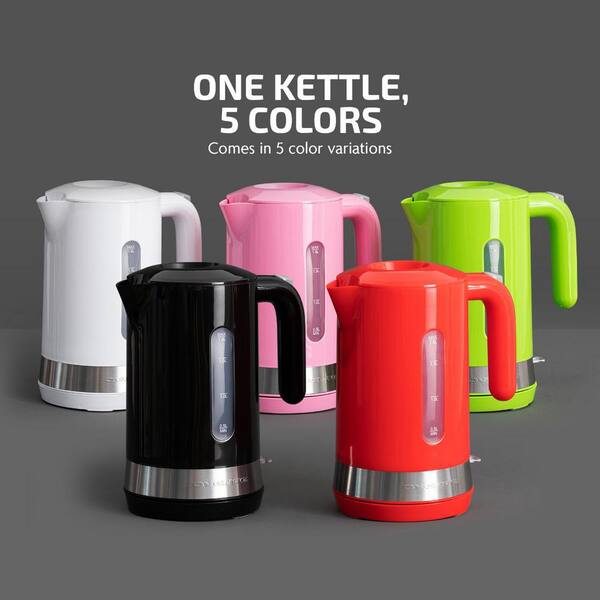 OVENTE 7-Cups BPA-Free Green Corded Electric Kettle with Auto Shut Off  KP413G - The Home Depot