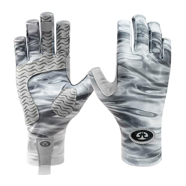 Sunbandit Pro Series Gray Water Fishing Gloves S-M