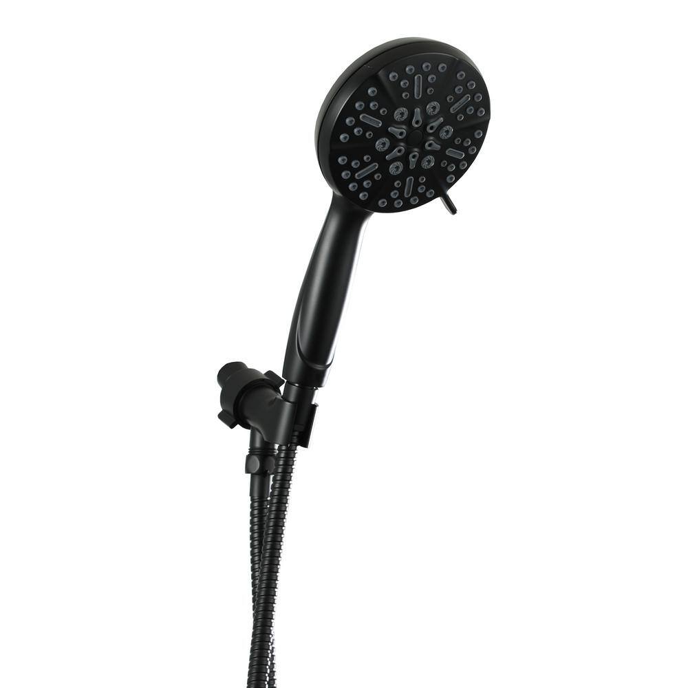 5-Spray Patterns with 1.75 GPM 5 in. High Pressure Wall Mount Handheld Show