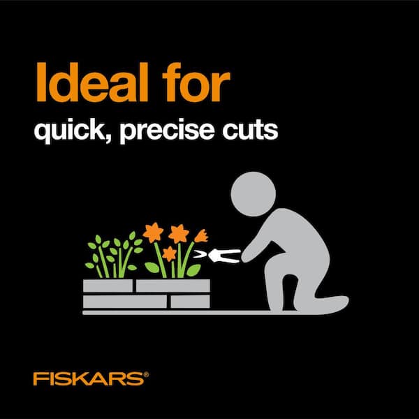 Fiskars Non-Stick Soft grip Micro-Tip Pruning Snip (2/Pk)