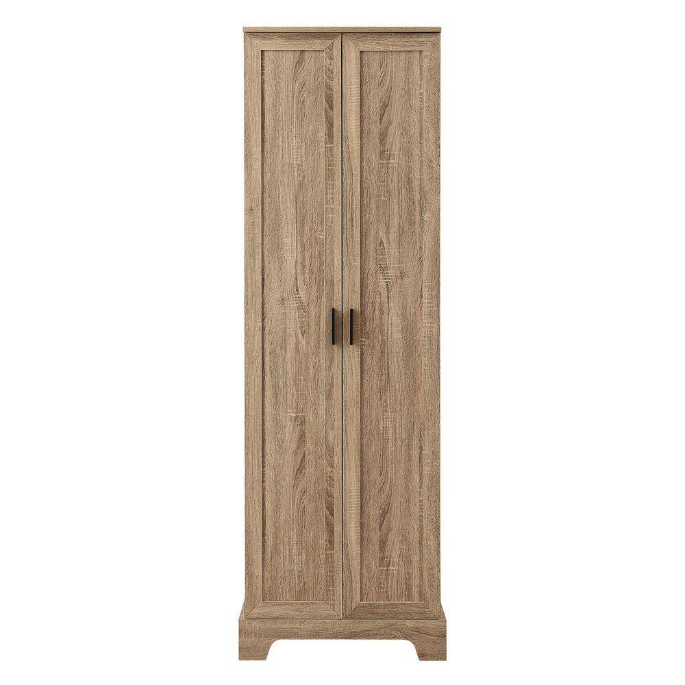 23 in. W x 17 in. D x 71 in. H Brown Linen Cabinet with 2 Doors, Adjustable Shelf price history on PriceWatchPro