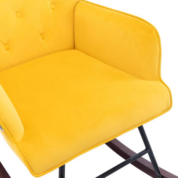 funky yellow armchair