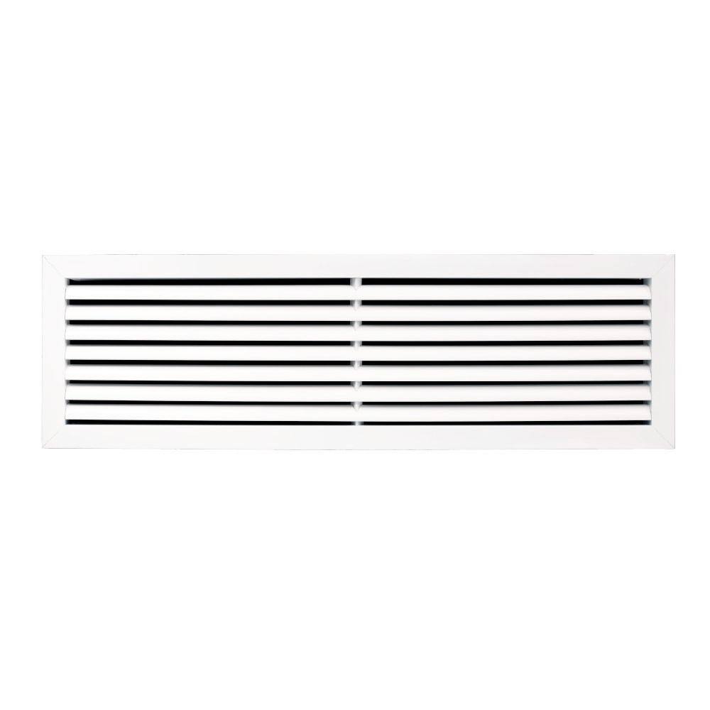 30" x 8" White Aluminum Ceiling Air Grille
