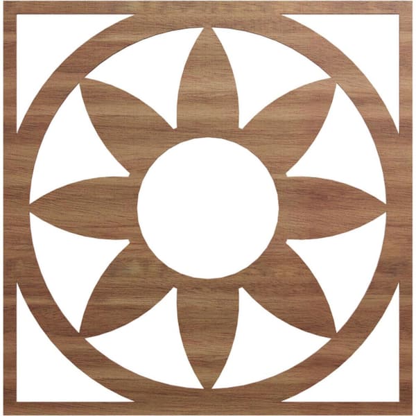 Ekena Millwork 0.375 in. x 30 in. x 30 in. Wood Medallion Moulding