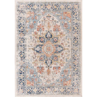 Artistic Weavers Huntington Beach Grey/Multi 5 ft. x 7 ft. Traditional Indoor/Outdoor Area Rug