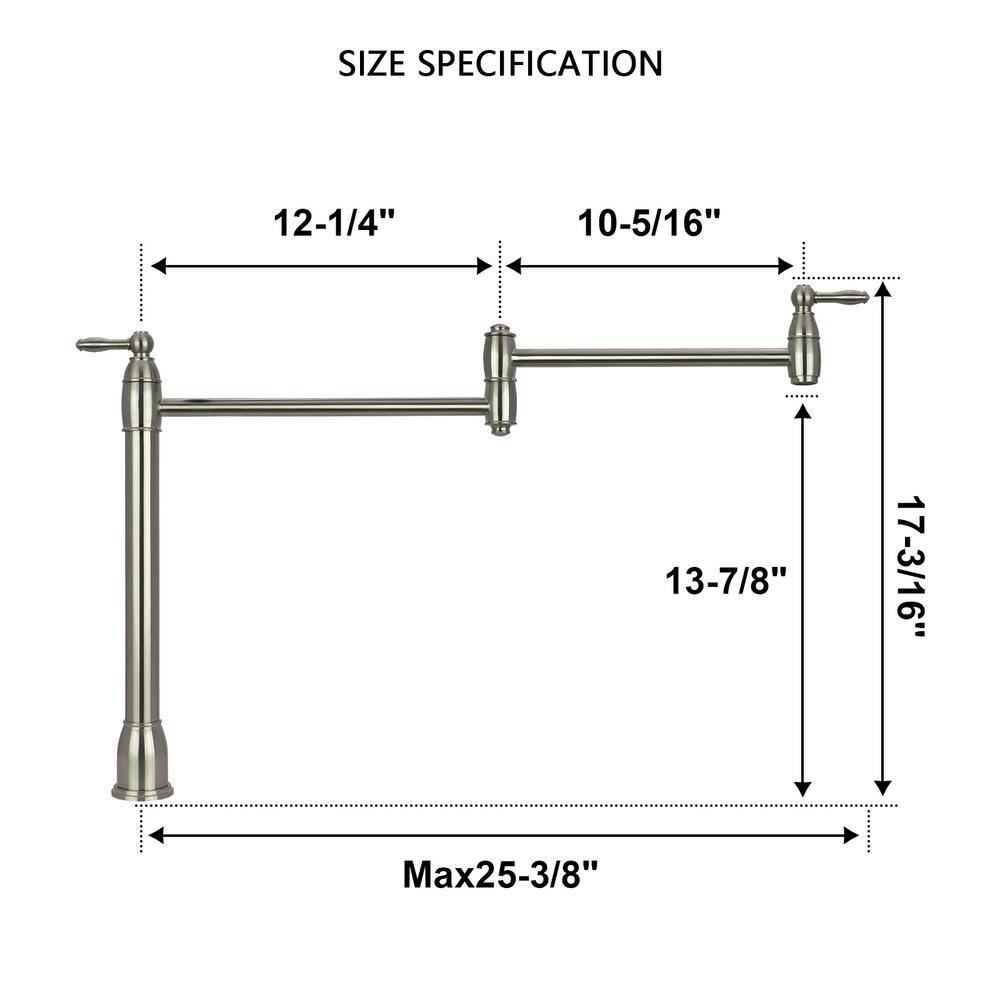 Brushed Nickel Gooseneck High Arc Kitchen Faucet