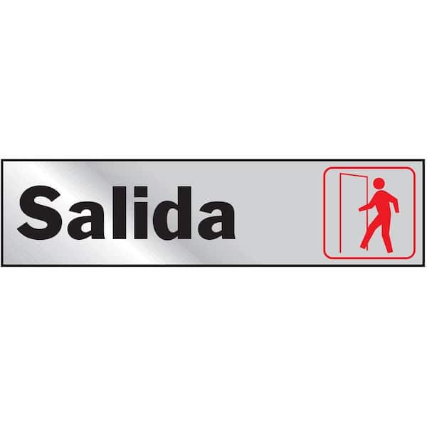 Everbilt 2 in. x 8 in. Aluminum Salida Sign