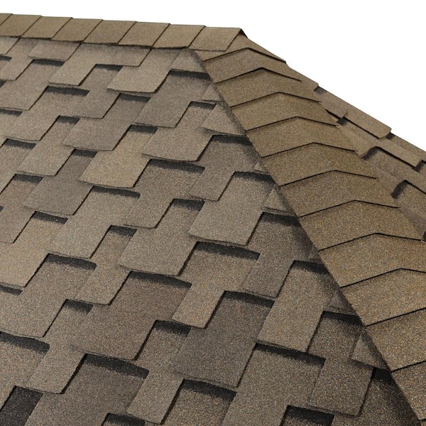 GAF Seal-A-Ridge AS Weathered Wood Impact-Resistant Hip and Ridge Cap Shingles (25 linear ft. per Bundle) (60-pieces)