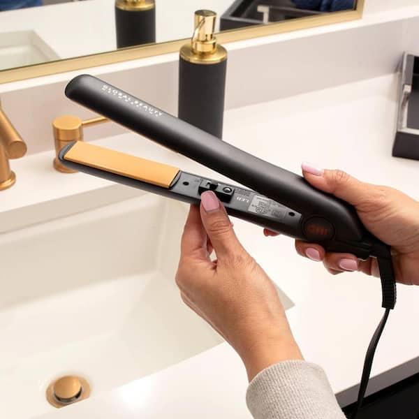 Aoibox 1 in. Flat Iron Hair Straightener in Black