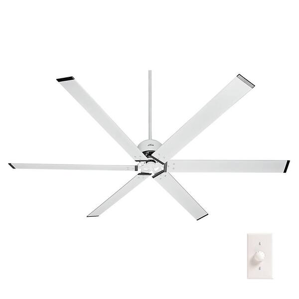 Hunter HFC-96 96 in. Indoor/Outdoor Fresh White Ceiling Fan with Wall Control