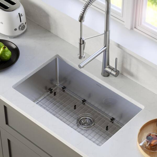 Karran Tumba Single Handle Pull-Down Sprayer Kitchen Faucet