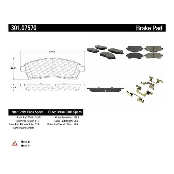 Centric Parts Disc Brake Pad Set