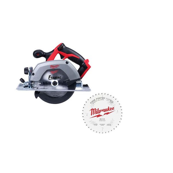 M18 18V Lithium-Ion Cordless 6-1/2 in. Circular Saw (Tool-Only) & 6-1/2 in Blade