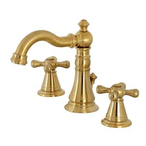 American Classic 8 in. Widespread 2-Handle Bathroom Faucet in Brushed Brass