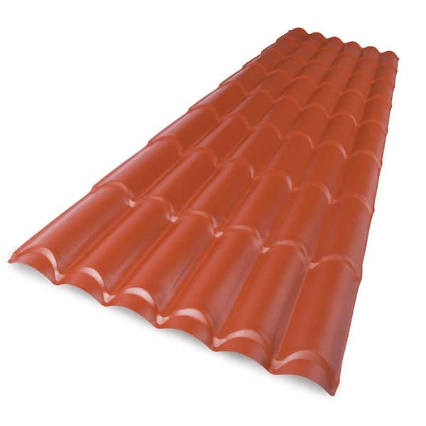 Paltile 8 ft. Polycarbonate Spanish Tile Roof Panel
