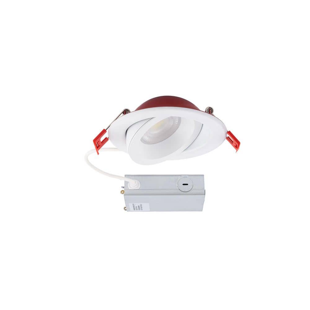 Lotos 4in. Adjustable CCT New Construction/Remodel IC Rated Indoor/Outdoor Integrated LED Recessed Light Trim Fire Rated price history on PriceWatchPro