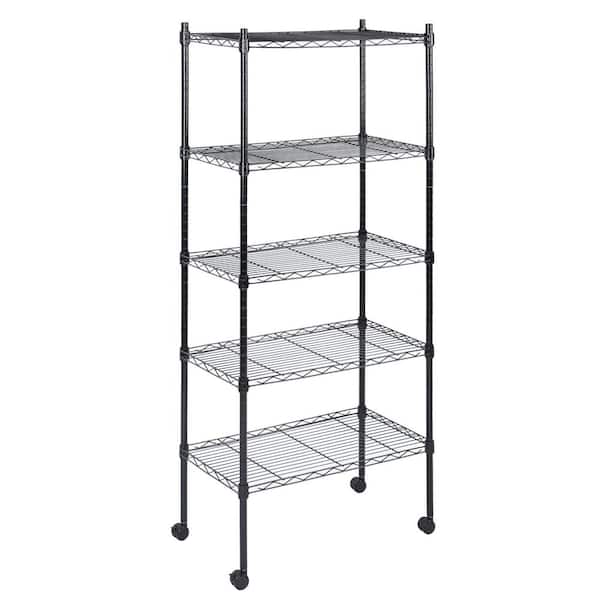 Tileon Heavy-Duty 5-Tier Shelving Units Adjustable, Wire Shelf with 1000 lbs. Capacity (250 per Shelf)