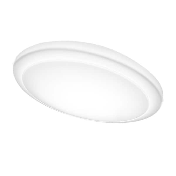16 in. Round Low Profile LED Flush Mount Closet Light Fixture 1700 Lumens 3000K 4000K 5000K Dimmable (8-Pack)