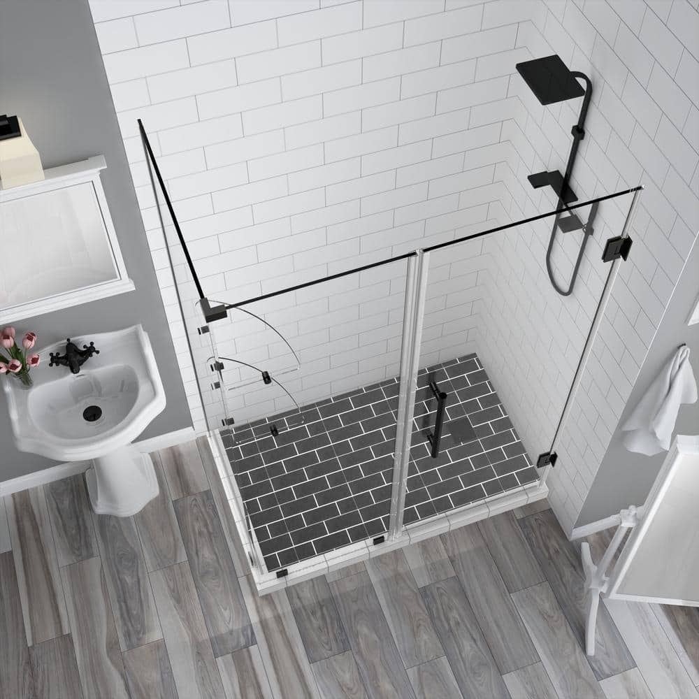 Bromley GS 72" Clear Glass Frameless Corner Shower Enclosure