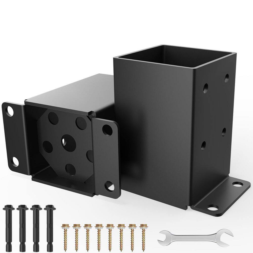 2 Piece 4 x 4 Post Base, Heavy Duty Post Anchor Base, Inner Size 3. 5 x 3. 5 in., 13 Gauge Thick Solid Steel price history on PriceWatchPro