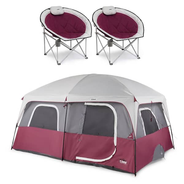 CORE CORE-40067 Straight Wall 14 ft. x 10 ft. 10-Person Cabin Tent
