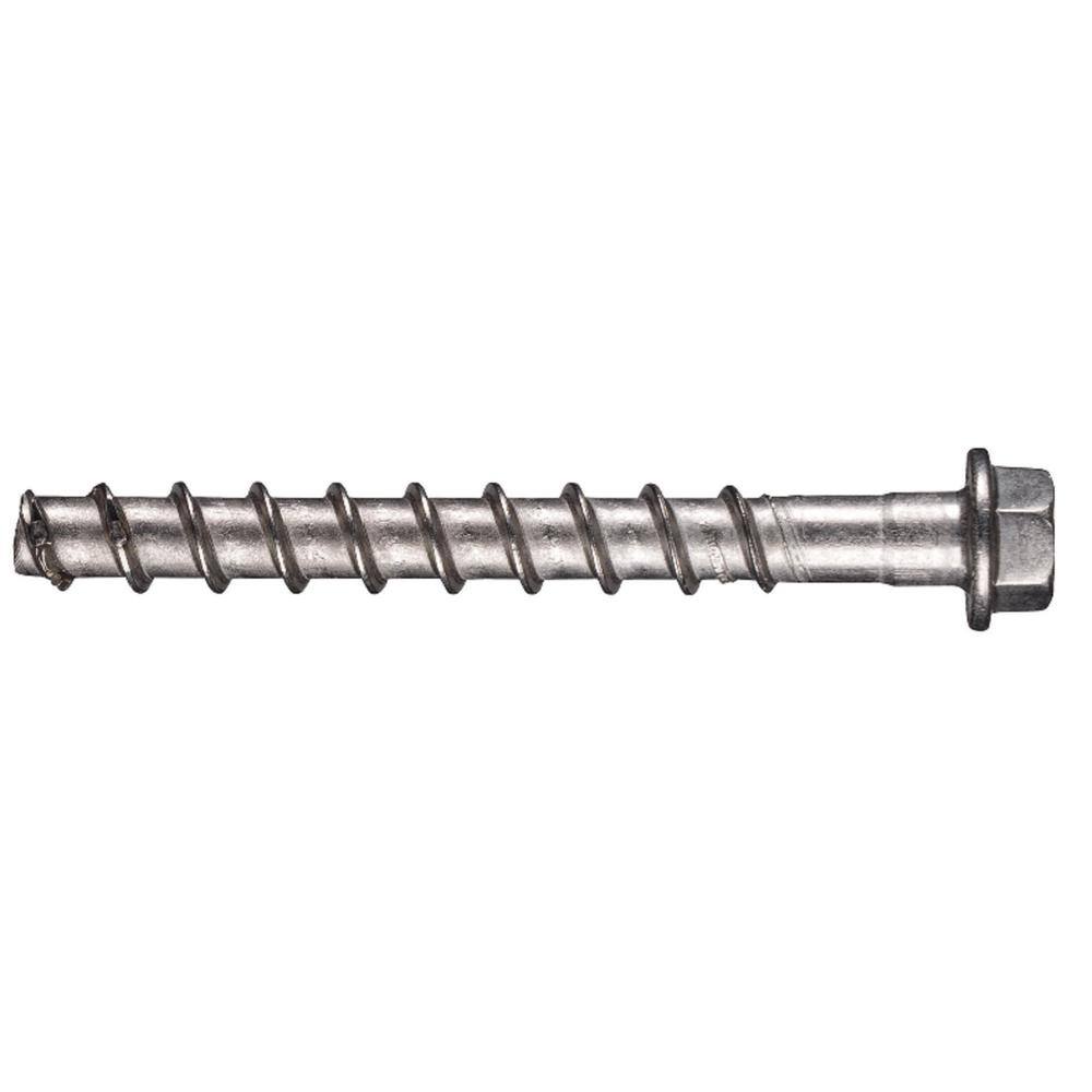 Hilti 1/4 in. x 2 in. Kwik Hus EZ SS316 Screw Anchor for Concrete and