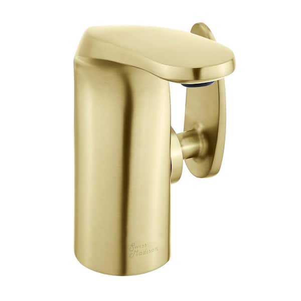 Swiss Madison Chateau Single-Handle Single-Hole Bathroom Faucet in Brushed Gold