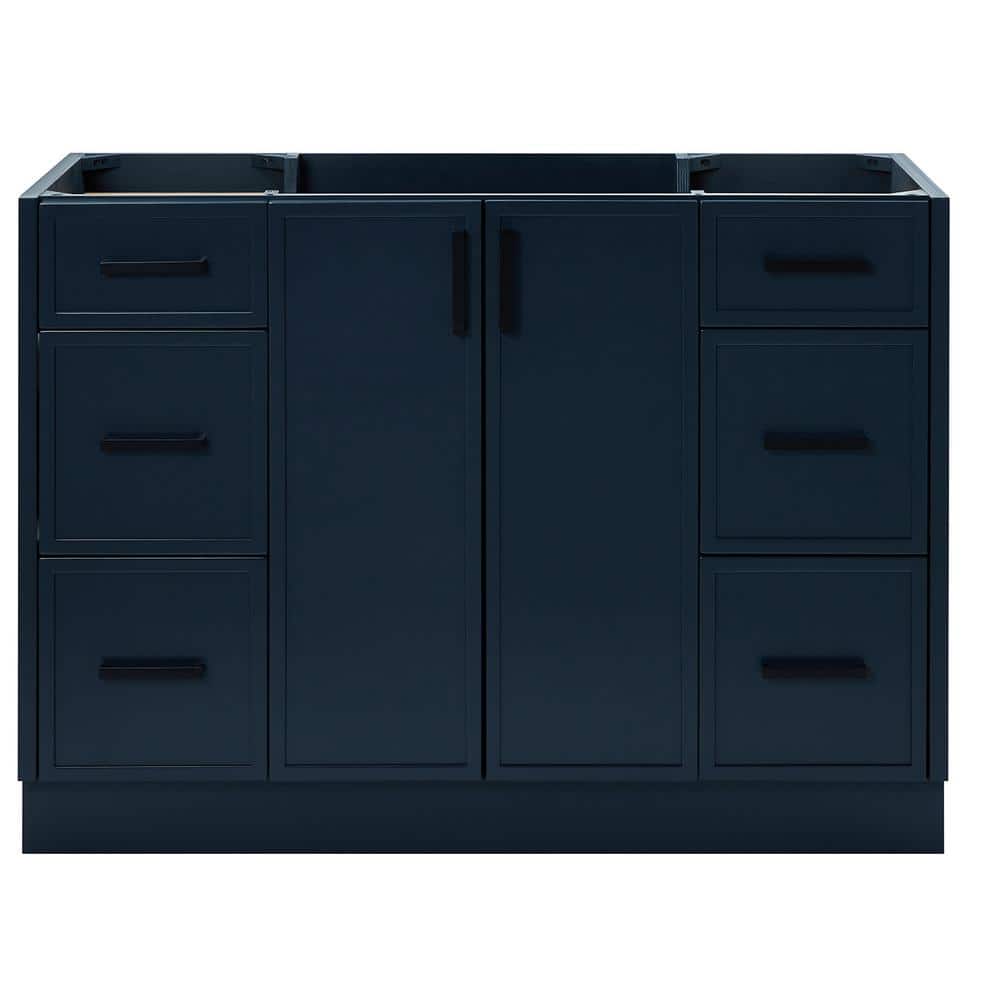 Kelly 48" Midnight Blue Solid Wood Bathroom Vanity Base