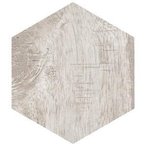 Sawnwood Hex Grey 8-5/8 in. x 9-7/8 in. Porcelain Floor and Wall Tile (11.5 sq. ft./Case)