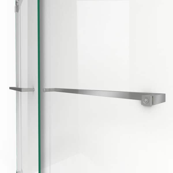 Ren Selections 60 in W x 78-3/4 in H Sliding Shower Door with Premium Satin Nickel Finish, Size: 60 inch 73SGP