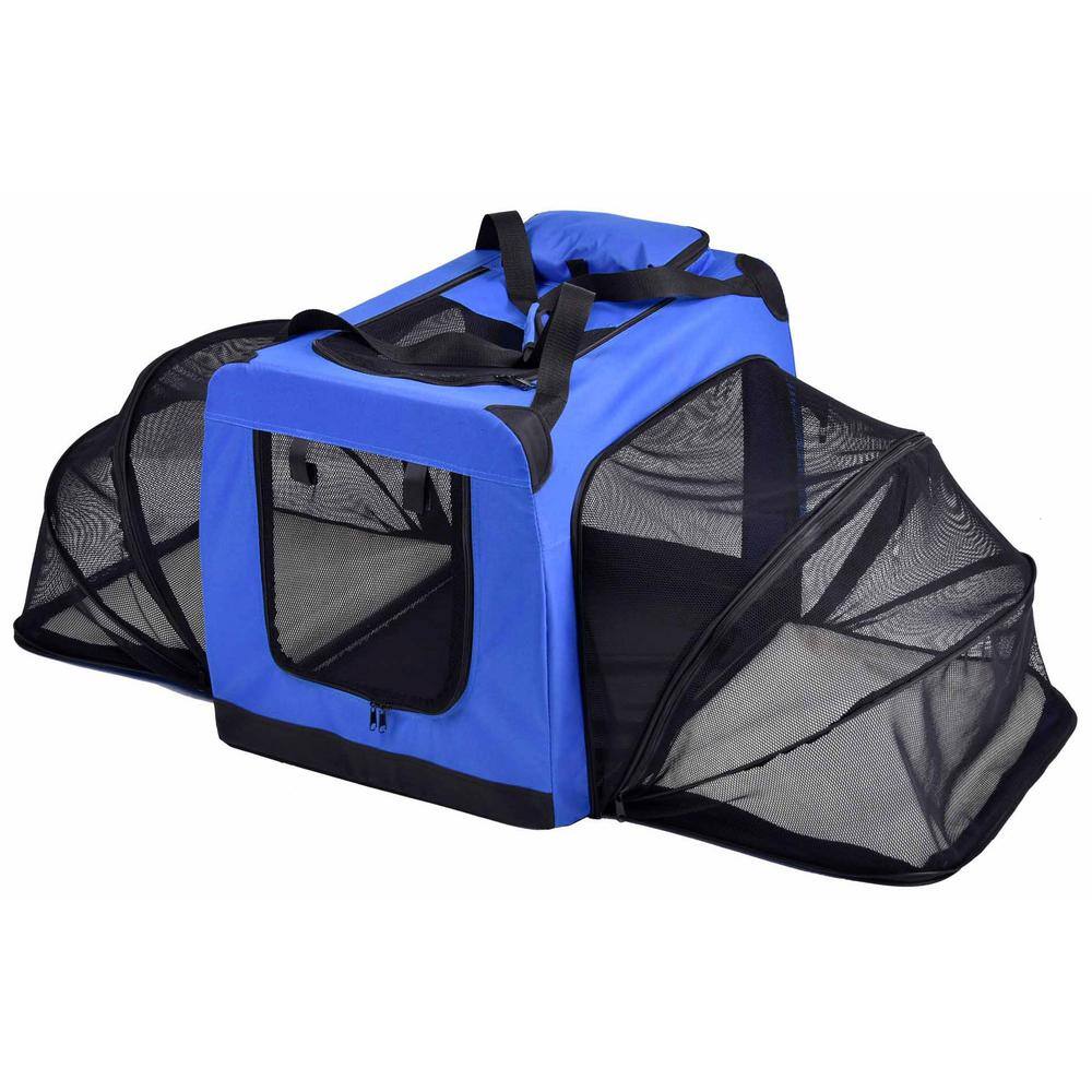 Hounda Accordion Metal Framed Collapsible Expandable Pet Dog Crate - Small in Blue price history on PriceWatchPro