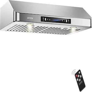 42 in. 900 CFM Ducted under the cabinet Range Hood in Stainless Steel with Gesture Control with light