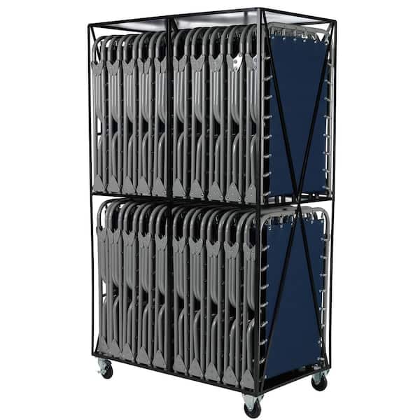 BLANTEX Cart For Easy Storage And Movement With 3 Full Steel Shelf Cart with 20 XB-1 Cots