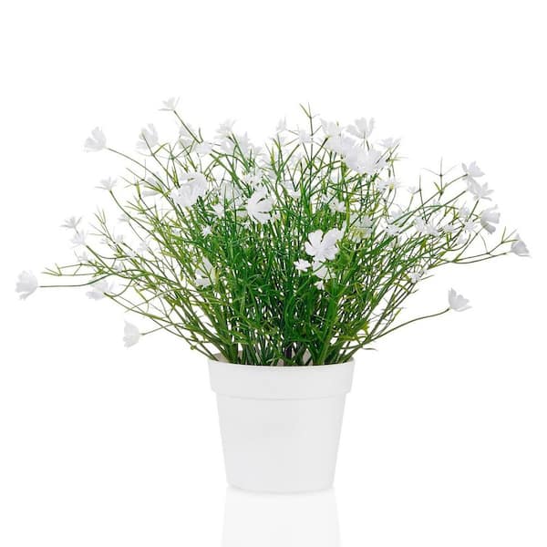 Artificial Babys Breath Potted (White) L0D4YB1LS9 - The Home Depot