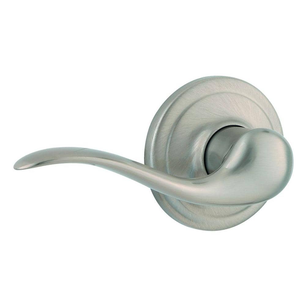 Kwikset Tustin Satin Nickel Left-Handed Half-Dummy Door Lever with Microban  Antimicrobial Technology 788TNL LH 15 CP The Home Depot