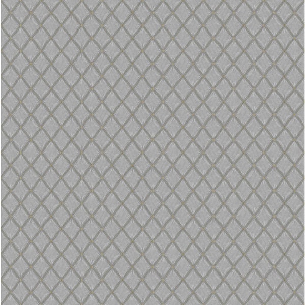 Santina Natural and Grey Trellis Wallpaper