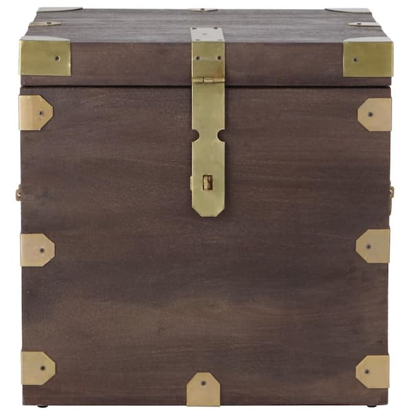 Home Decorators Collection Langston Dark Caffe Trunk End Table