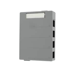 4-Port QuickPort Surface Mount Box, Gray