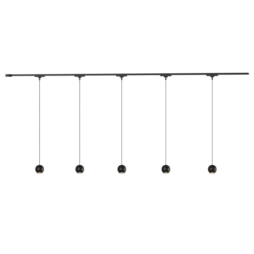 Faria 5 Light Black dimmable 3000K LED Trilo Track Ceiling Kit price history on PriceWatchPro