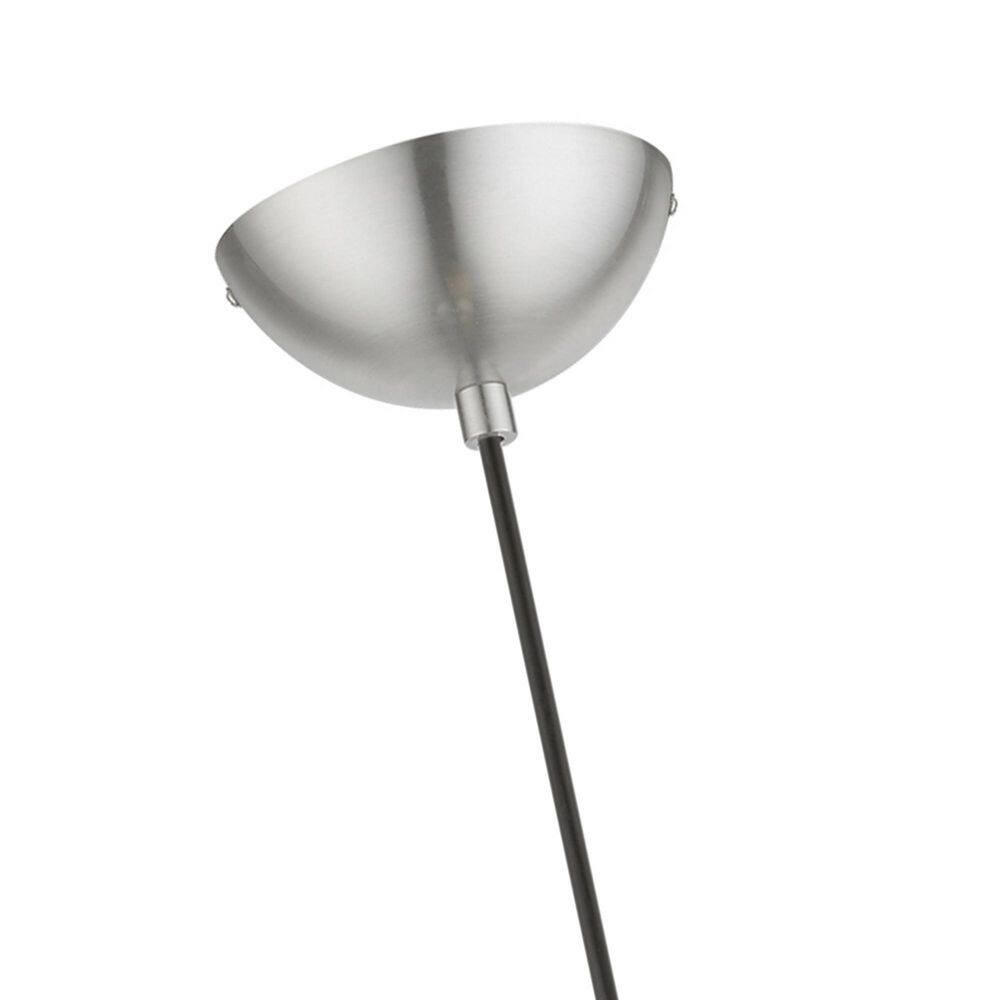 Stockton 8" Mini Globe Pendant Light in Brushed Nickel & Polished Chrome