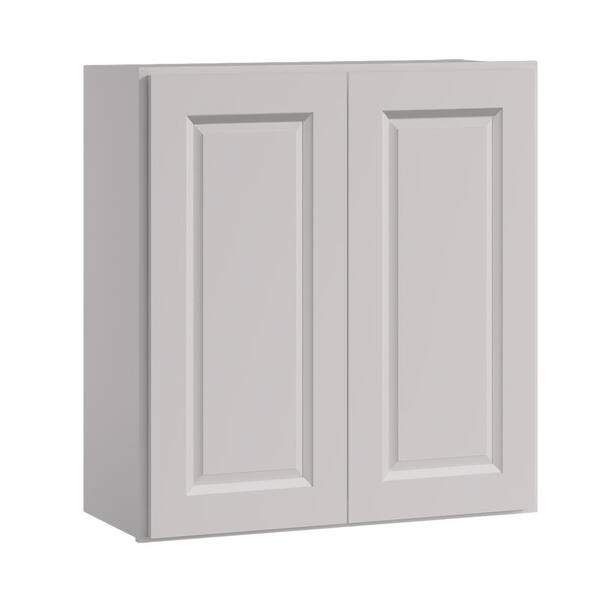 21 in W x 12 in D x 30 in H in Traditional White Plywood Ready to Assemble Kitchen Wall Cabinet with Doors and Shelves