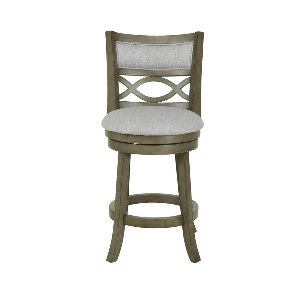 Manchester 24" Antique Gray Swivel Counter Stool
