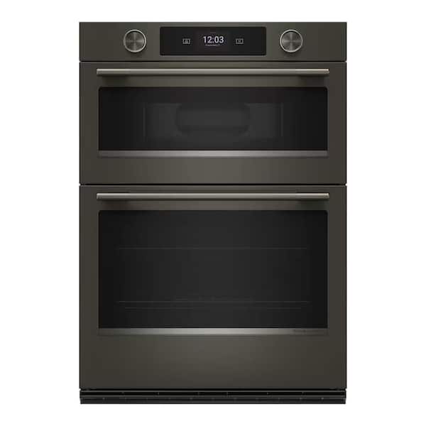 5.0 cu. ft. Smart Electric Wall Oven & Microwave Combo in Black Ore with Intelligent Cooking Camera