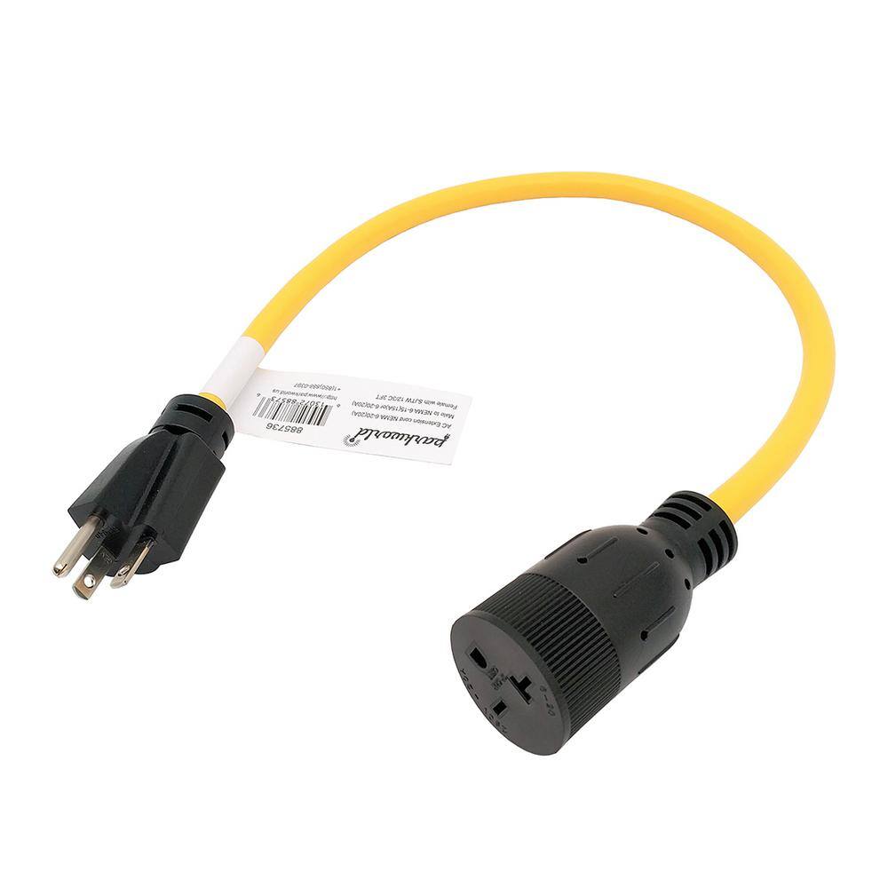 2 ft. SJTW 12/3 20 Amp 250-Volt NEMA 6-20 Indoor/Outdoor Extension Cord price history on PriceWatchPro