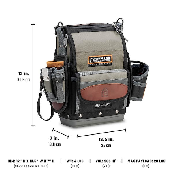 VETO PRO PAC 14 in. SP-MC Compact, Zippered Service Tech Tool 