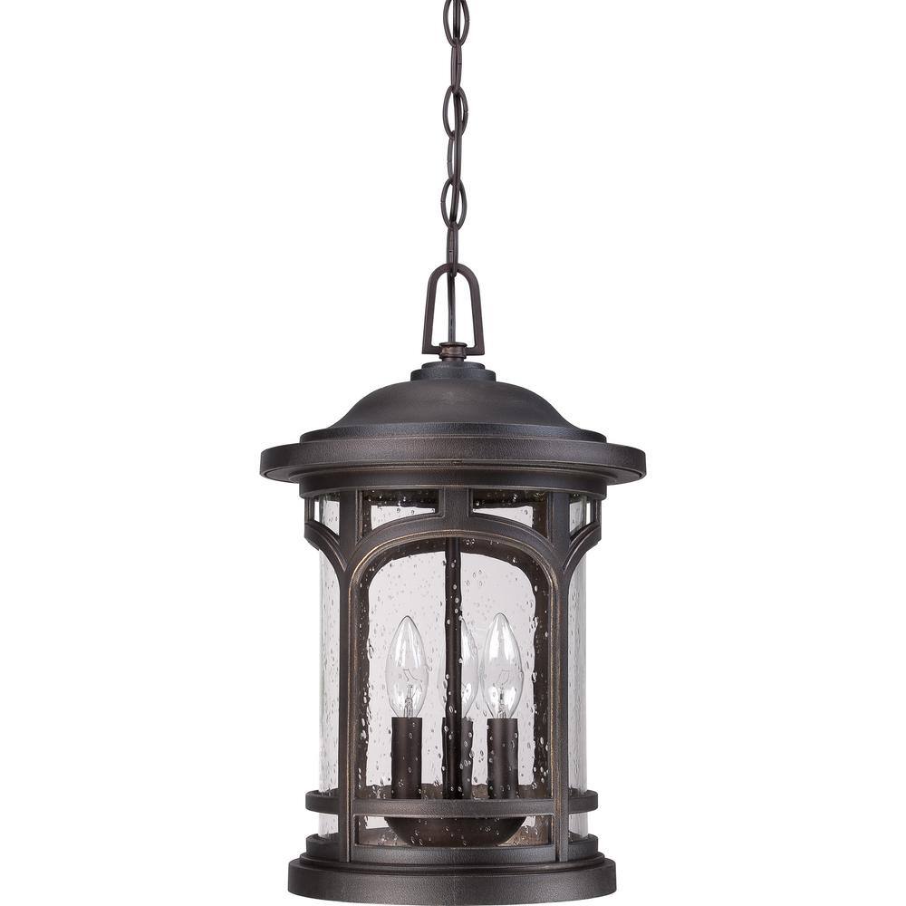 Palladian Bronze 18" Outdoor Pendant Light with Clear Glass