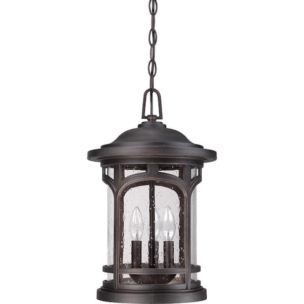 Quoizel Plaza Palladian Bronze Transitional Seeded Glass Lantern Pendant Light Quoizel Plaza Palladian Bronze Transitional Seeded Glass Lantern Pendant Light
