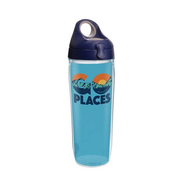 Tervis Life is Good Go Place 24 oz. Clear Water Bottle