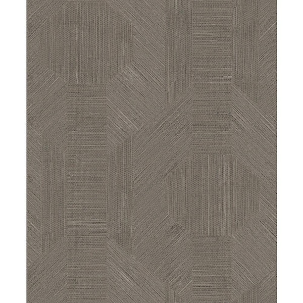 A-Street Prints Ladon Pewter Grey Metallic Texture Wallpaper Sample