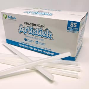 Adtech Professional High Performance Wood High Temp Industrial Bond Hot Glue Sticks 10 Amber